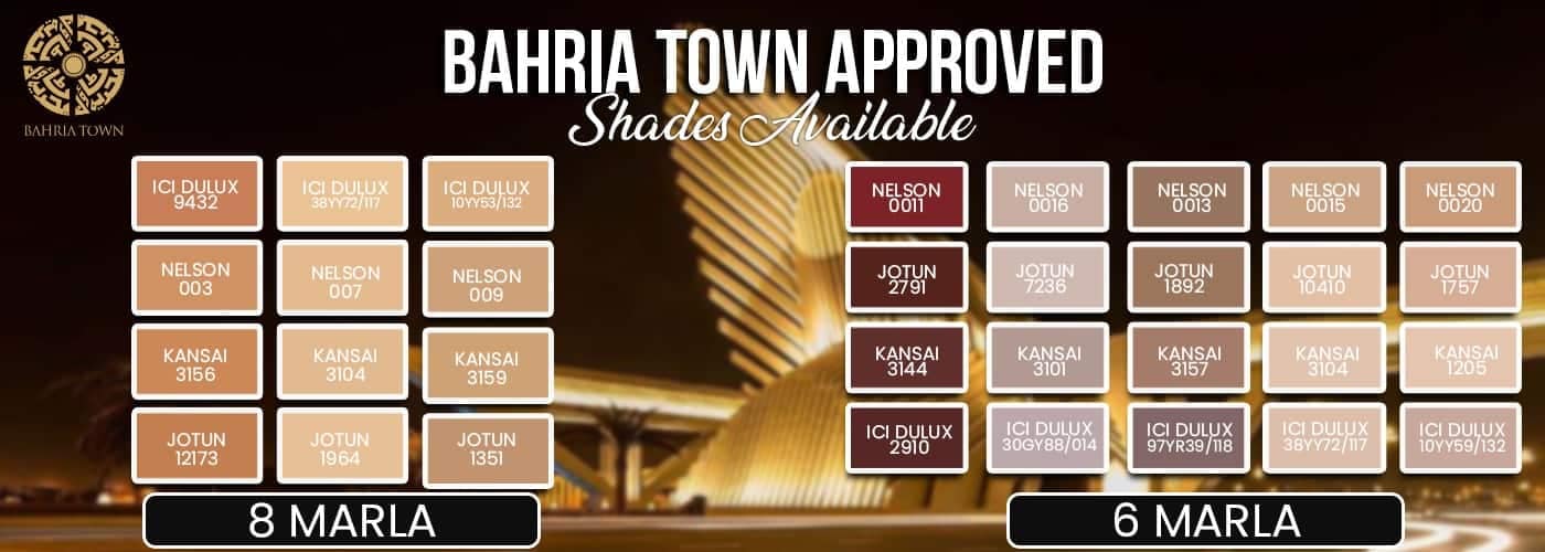 Baheria Town Approved shadesx